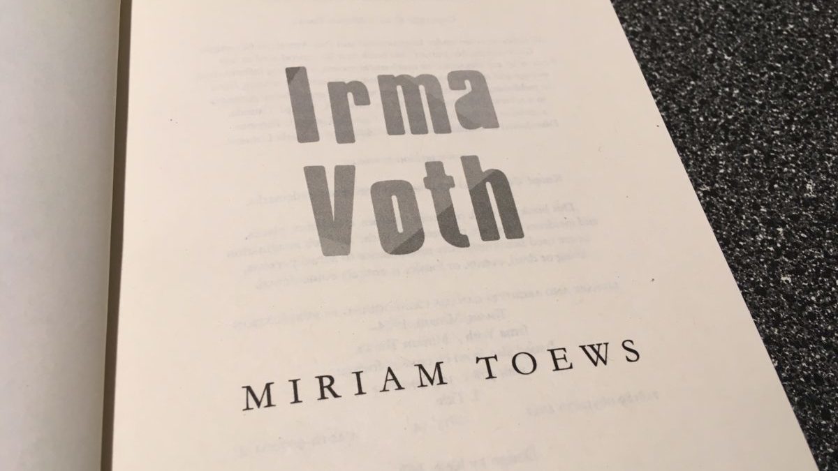 Mennonite Novelist Irma Voth Pens New Novel Called Miriam Toews